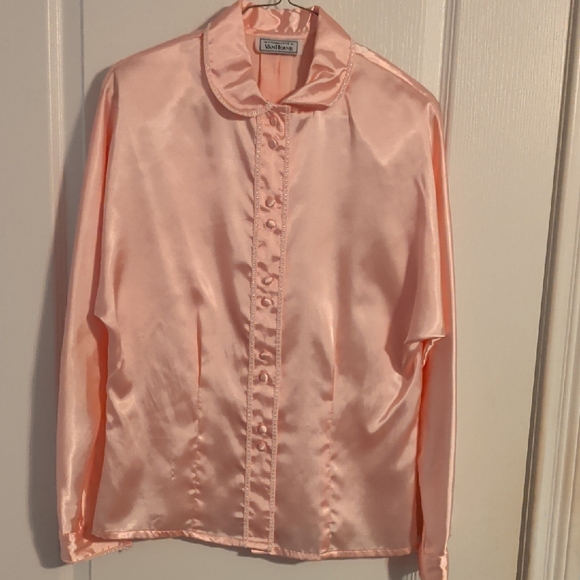 Charlotte van horne Tops - Satin Pink Blouse
